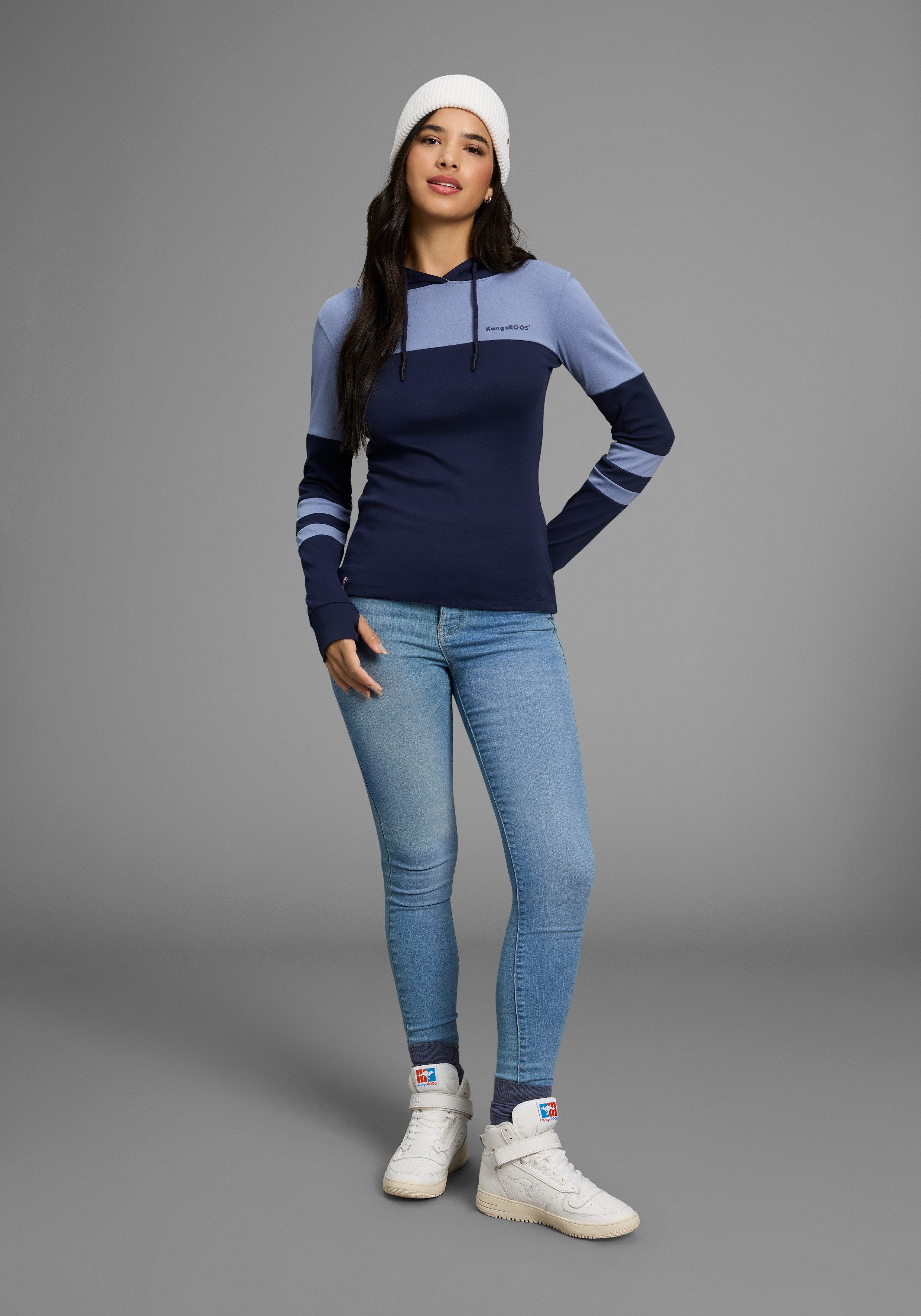 KangaROOS Kapuzenshirt mit Colorblock – Bild 5 von 5