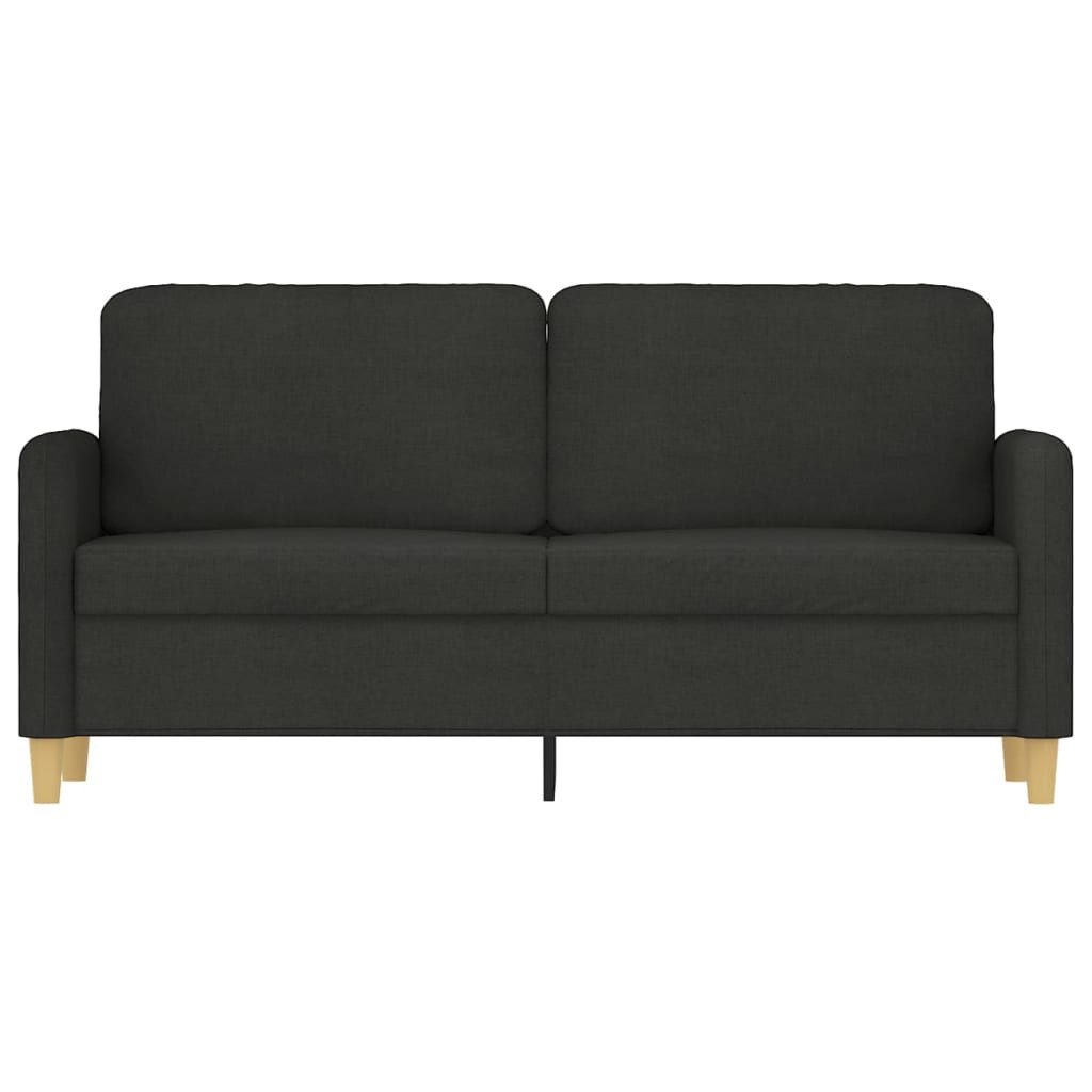 vidaXL Sofa 2-Sitzer-Sofa Schwarz 140 cm Stoff günstig online kaufen