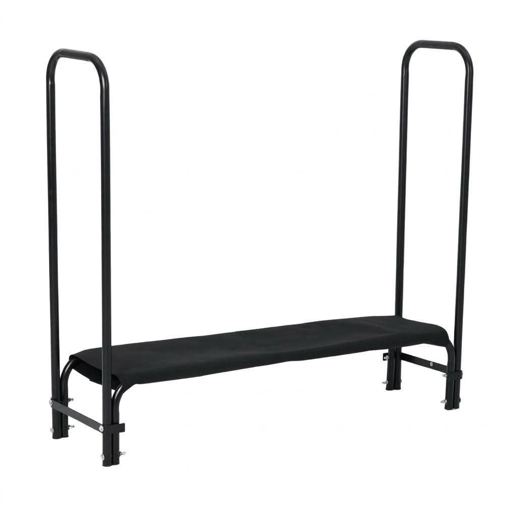GarveeMore Kaminholzregal Brennholzregal aus Eisen mit wasserdichte Schutzhülle, BxTxH:120x35x110 cm, 4FT / 8FT wählbar, 400 kg Tragkraft, Oxford-Gewebe, wetterfest
