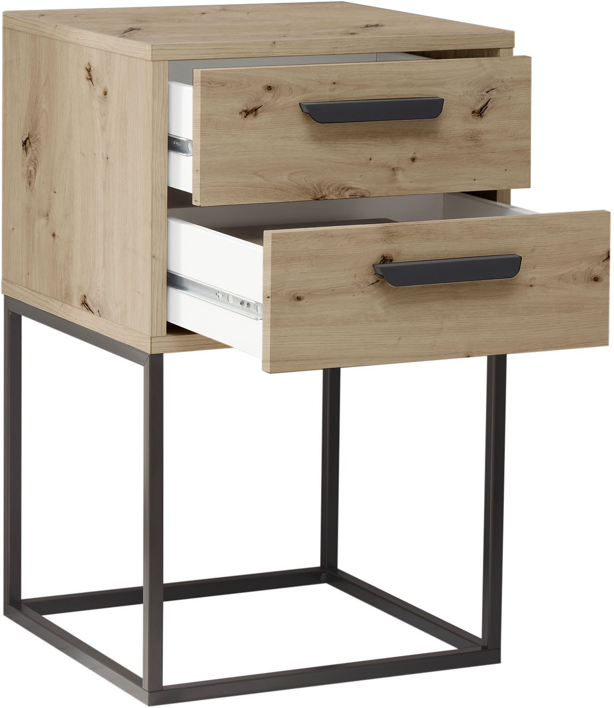 Schlafkontor Nachtkommode Suna Kommode, Nachttisch, Nachtschrank, auf Metallgestell