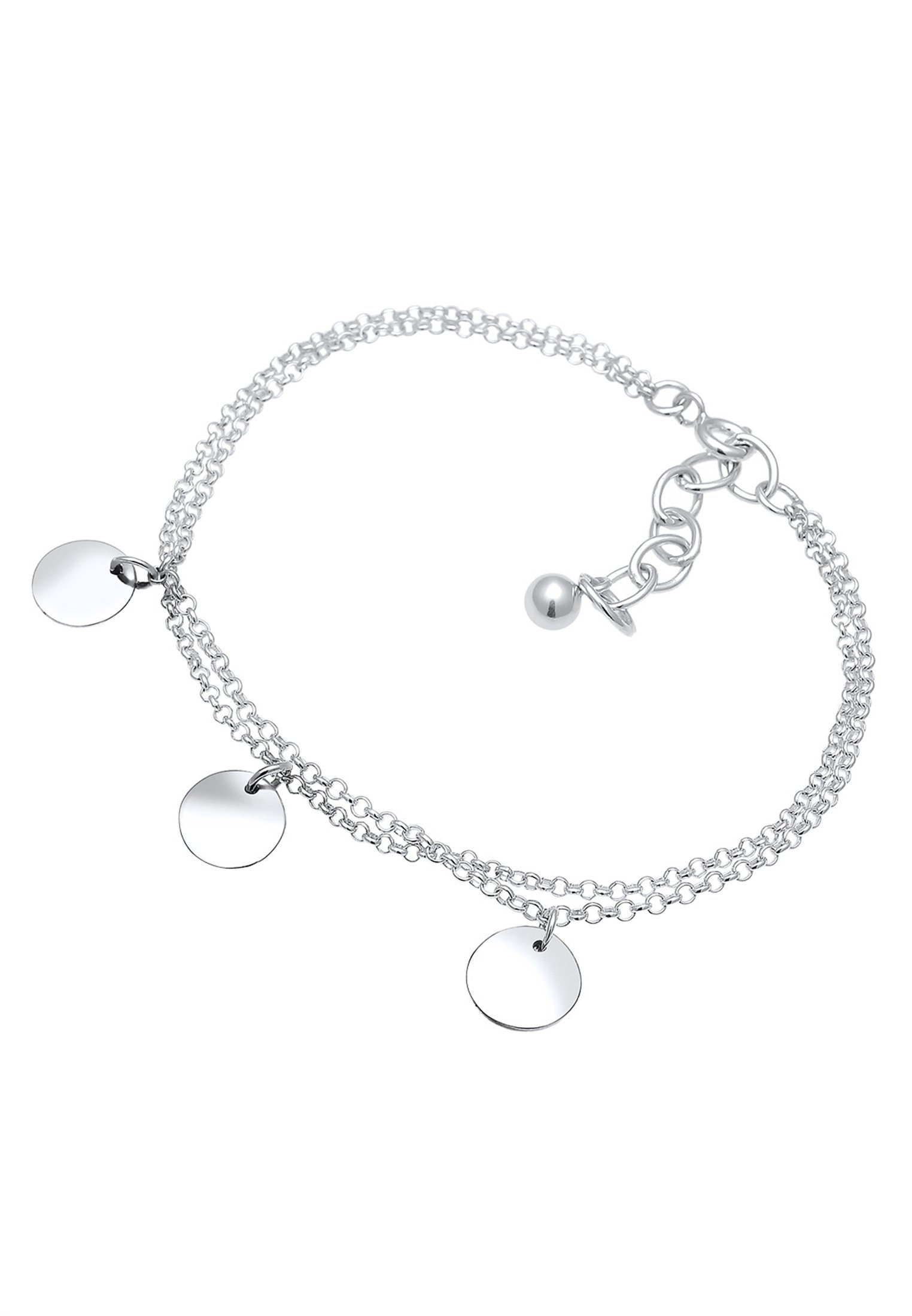 Elli Armband 2-reihig mit Plättchen 925 Silber (kein Set, 1-tlg), Geo günstig online kaufen