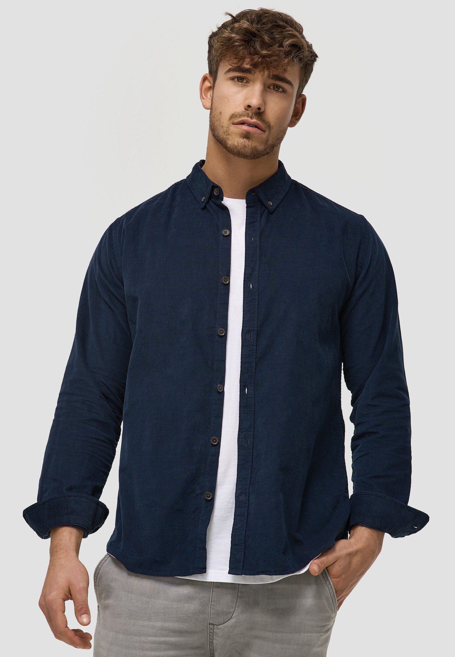 INDICODE Langarmhemd Herren Ryan Herrenhemd Langarm von INDICODE