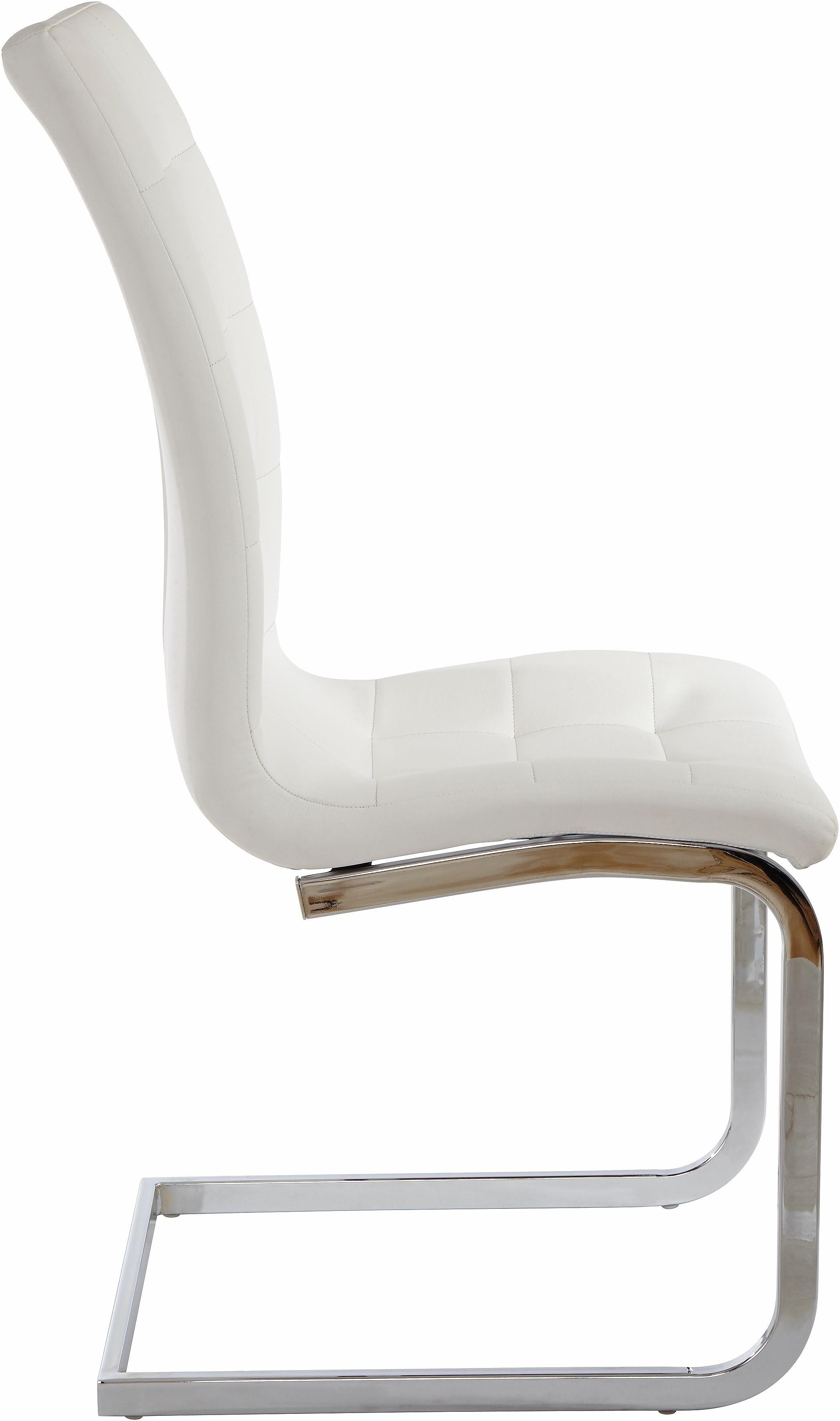 OTTO home Freischwinger Lola (Set, 4 St), 2 oder 4 Stück, Bezug in Kunstleder oder Samtsoff, chrom Metallgestell – Bild 5 von 5