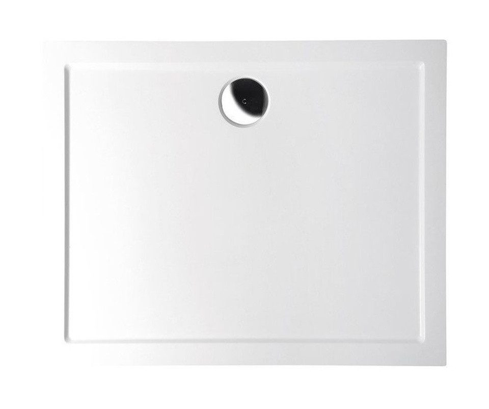 Polysan s.r.o. Duschwanne KARIA Gussmarmor-Duschwanne, Rechteck 90x70cm, weiß, Rechteckig, Polysan-44511