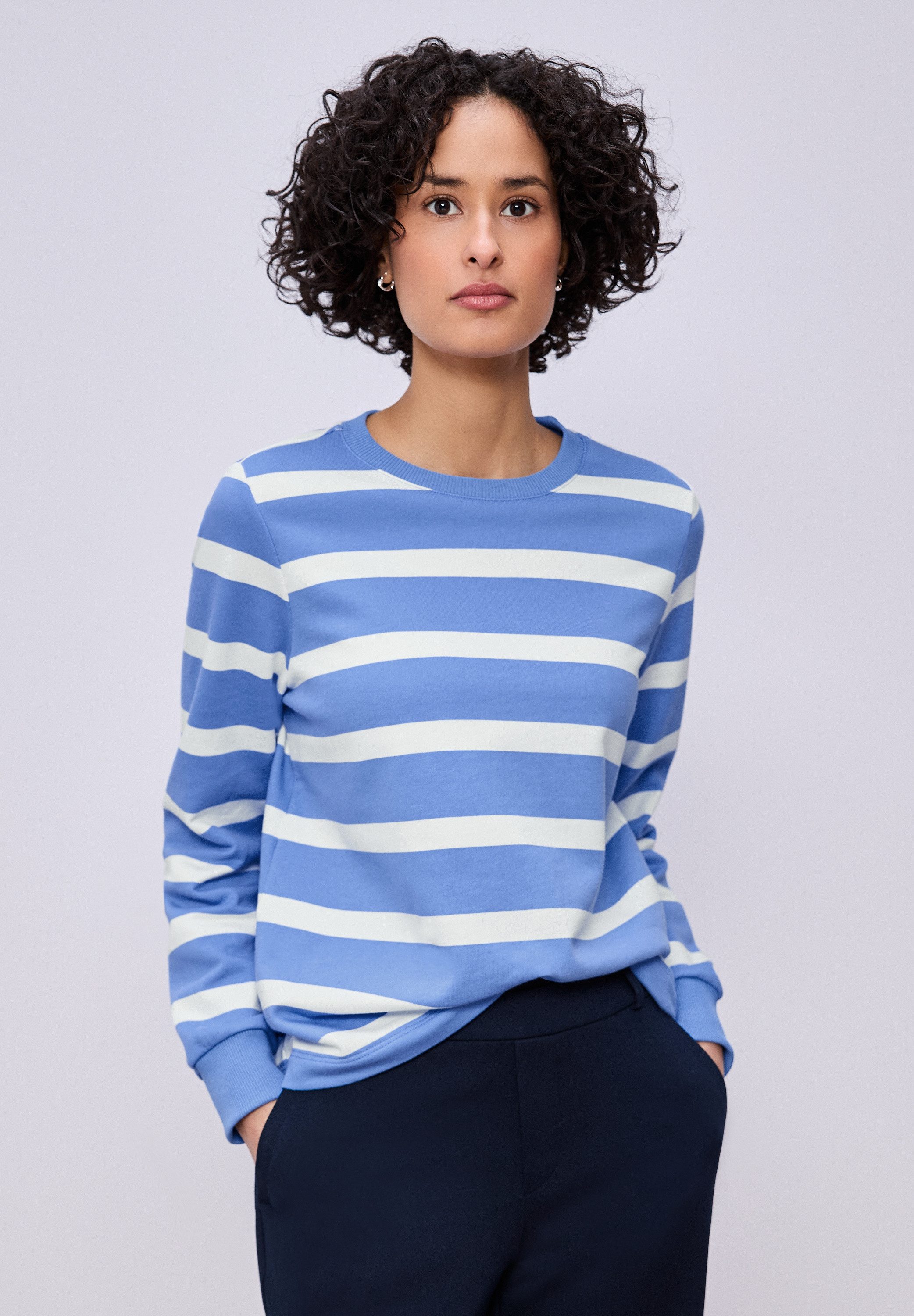 STREET ONE Sweatshirt im Streifen-Design günstig online kaufen
