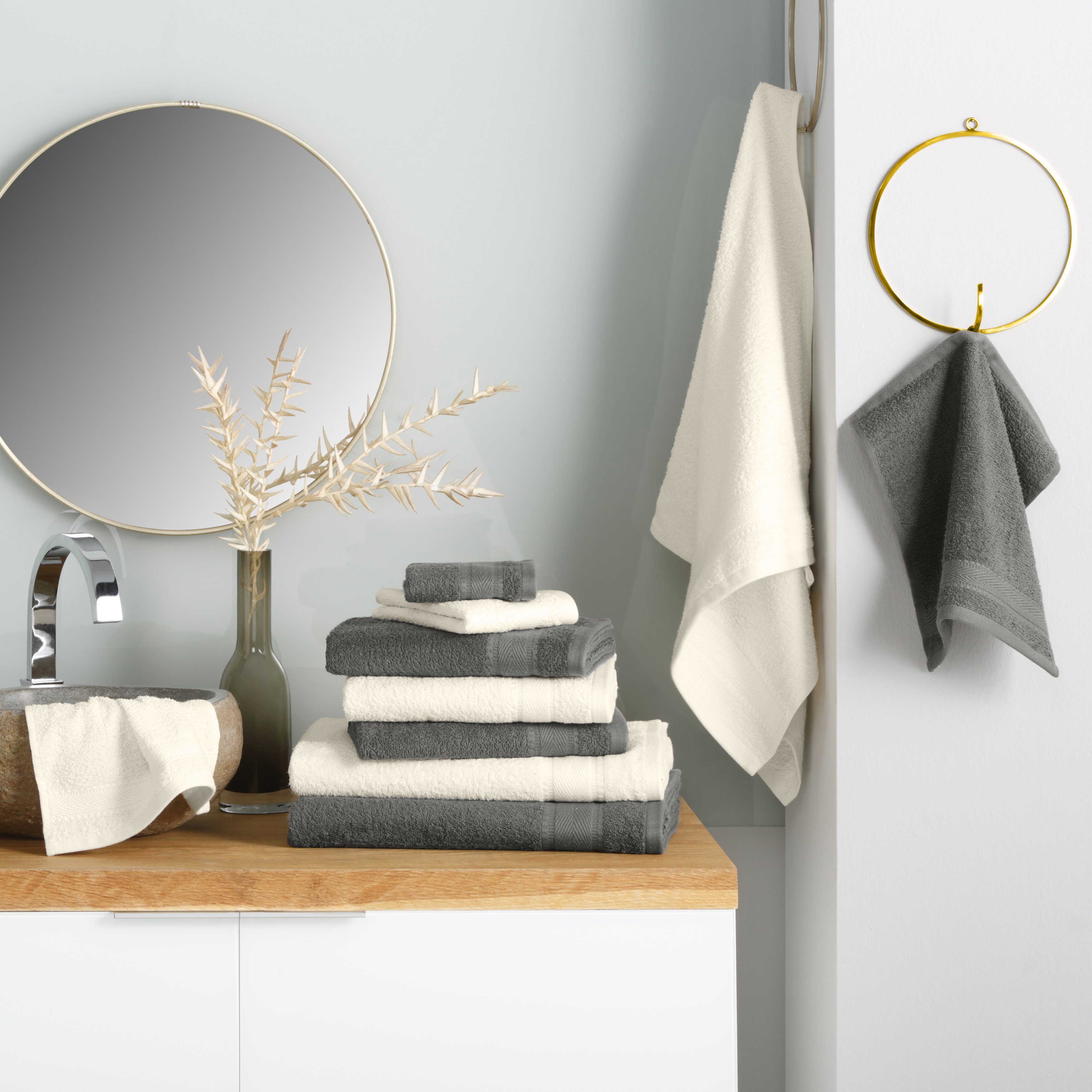 my home Handtuch Set Afri, Duschtücher, günstig online kaufen