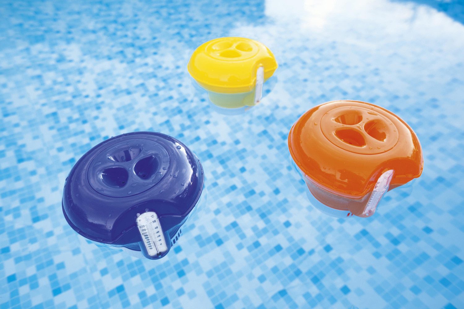 Bestway Chlordosierschwimmer mit Thermometer sortiert, (Packung, 1-tlg)