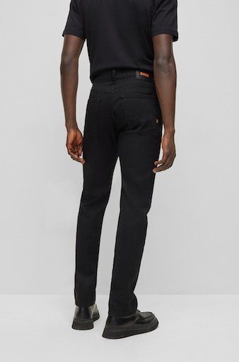 BOSS ORANGE Slim-fit-Jeans Maine mit Leder-Badge BC-L-C