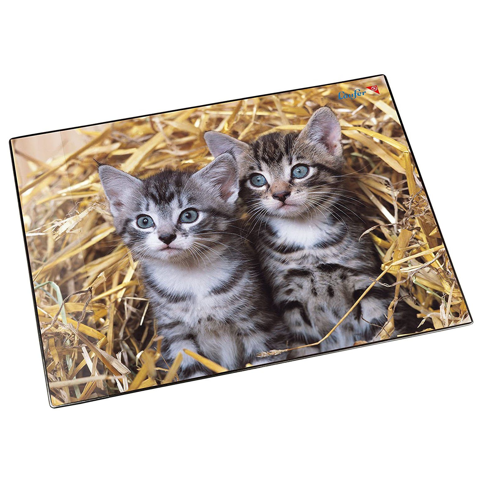Läufer Schreibtischunterlage Läufer Schreibunterlage Katzen im Stroh, 400 x  530 mm
