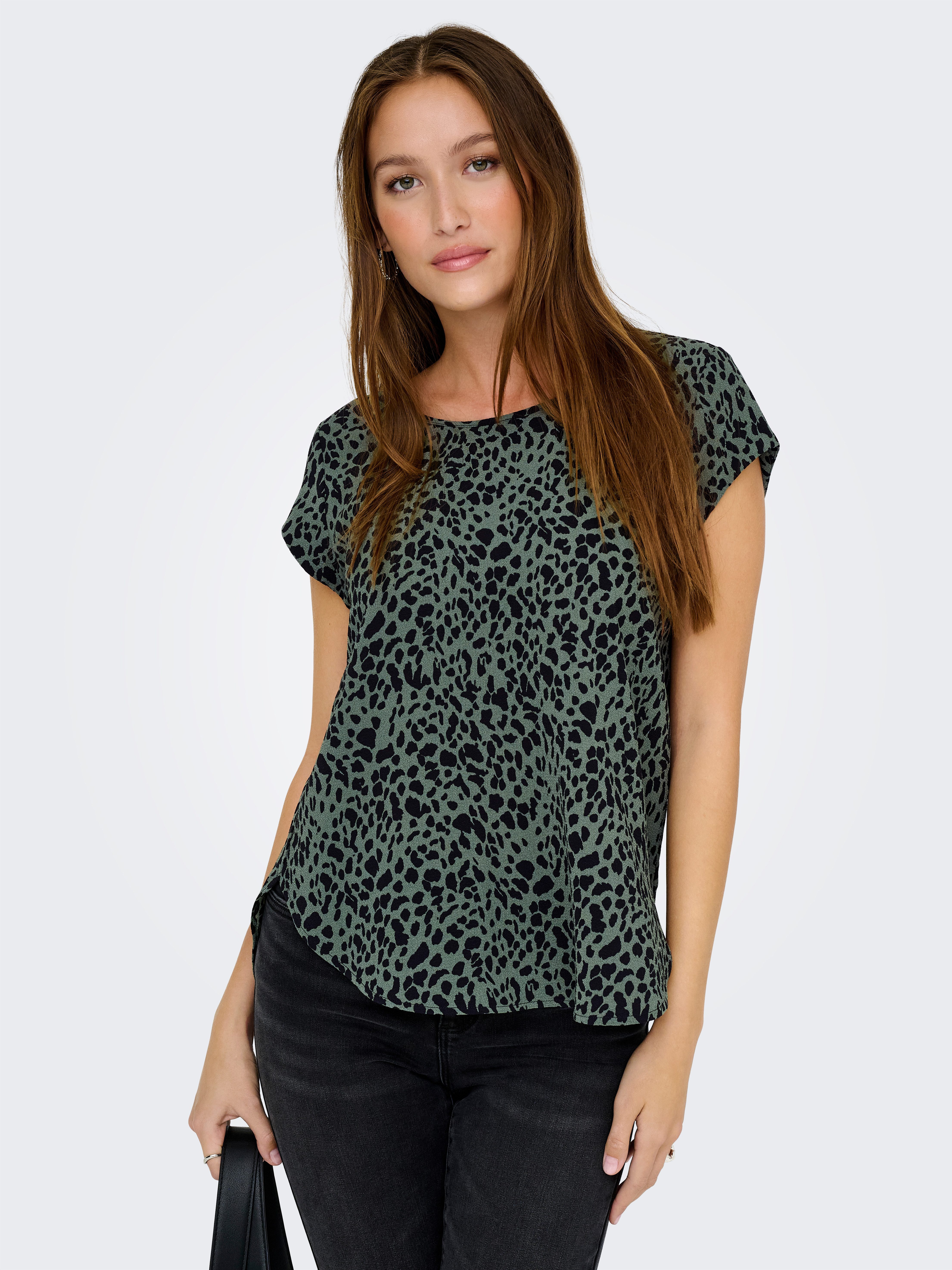 ONLY Shirtbluse ONLVIC S/S AOP TOP günstig online kaufen