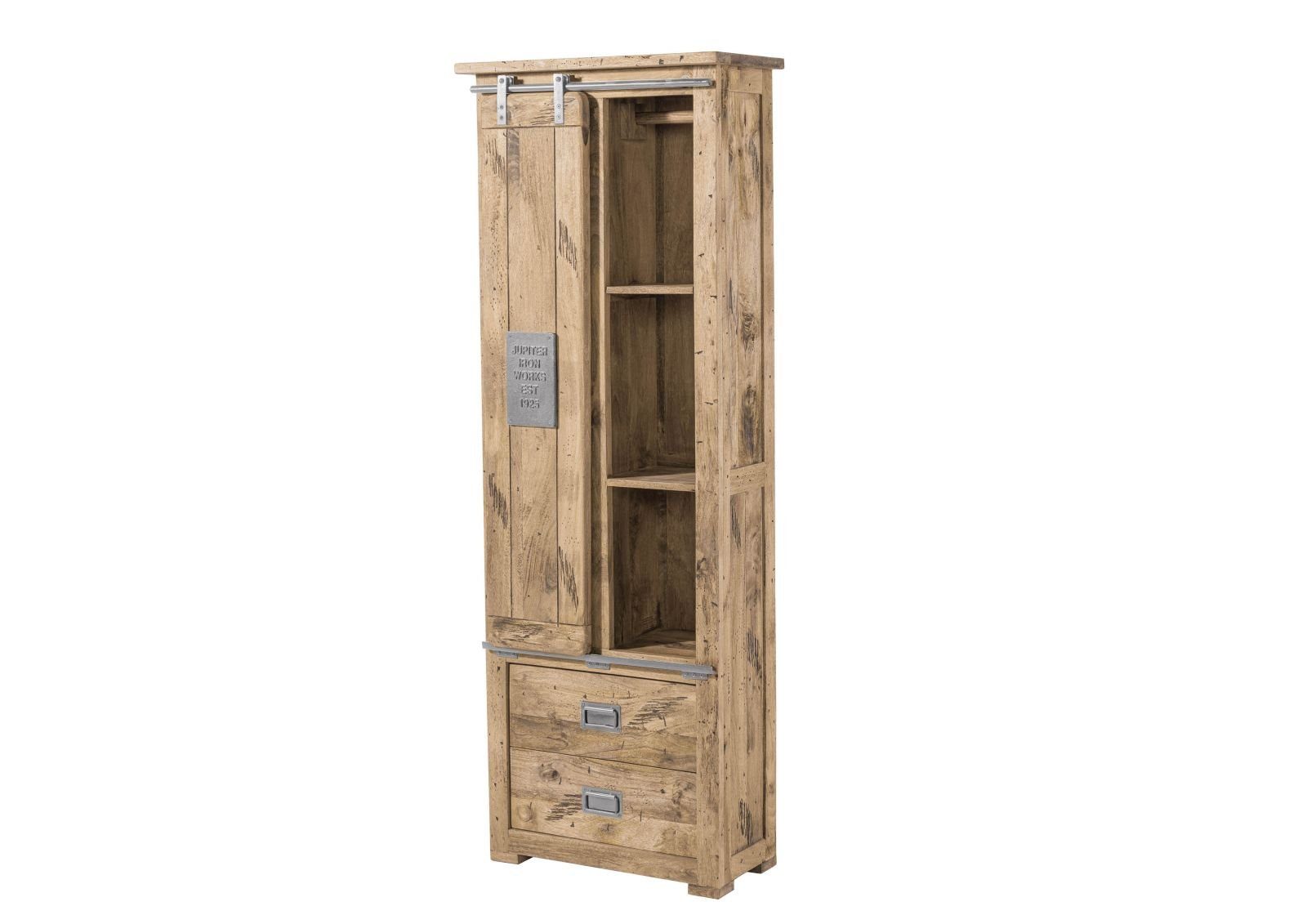 Massivmoebel24 Dreh-/Schwebetürenschrank #384 (Schrank Mango 70x35x195 günstig online kaufen