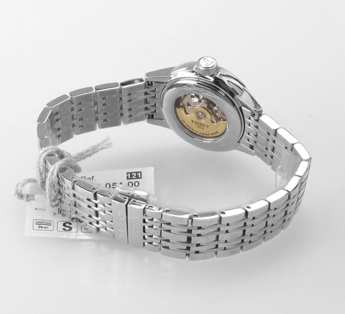 Tissot Automatikuhr Swiss Made Damen Uhr 29 mm Ø T0852071105100 CARSON, Saphirglas, Glasboden