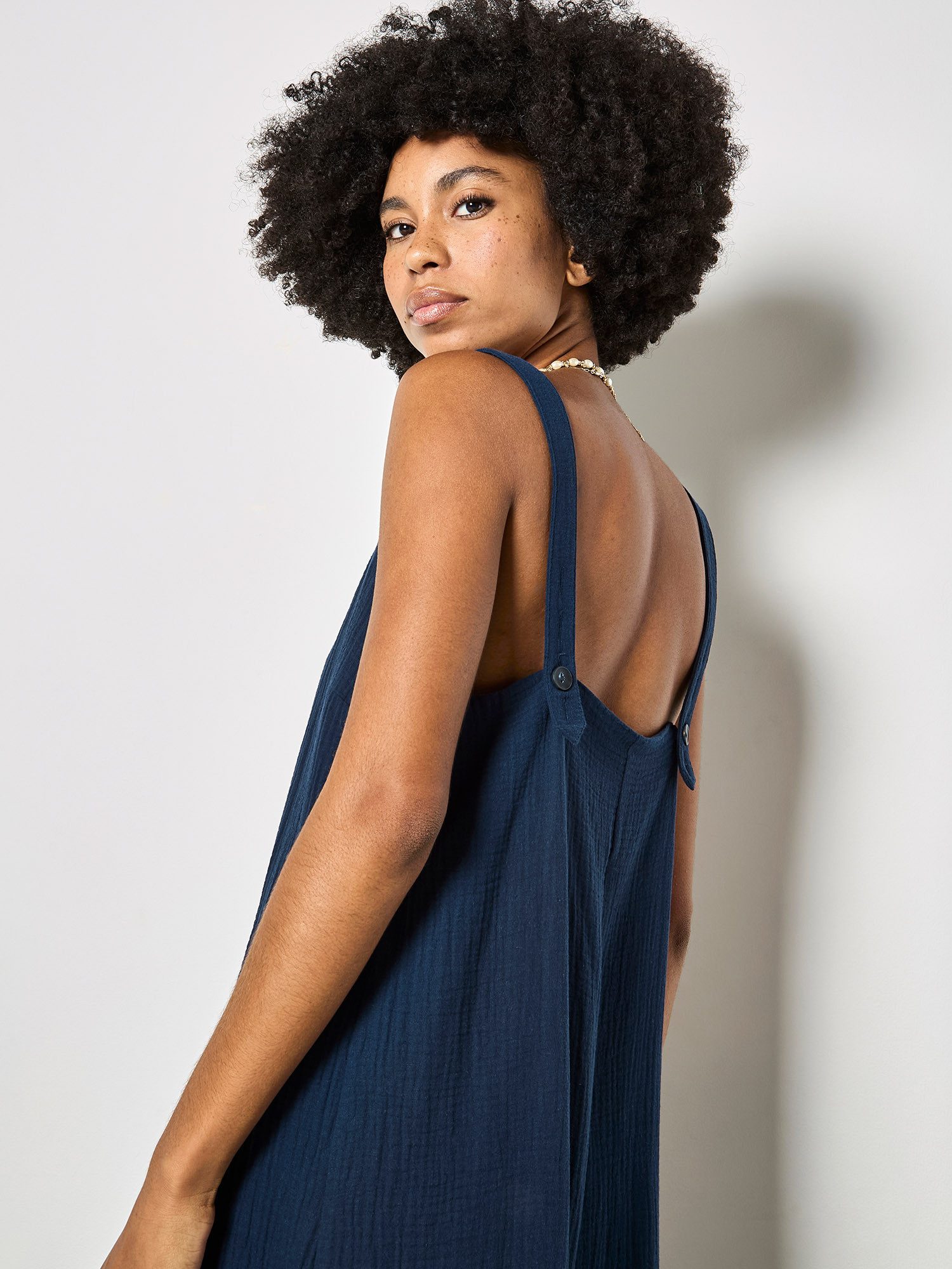 Apricot Jumpsuit Einfarbig