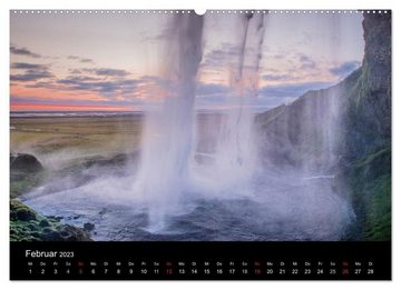 CALVENDO Wandkalender Island - Landschaft und Natur (Premium, hochwertiger DIN A2 Wandkalender 2023, Kunstdruck in Hochglanz)