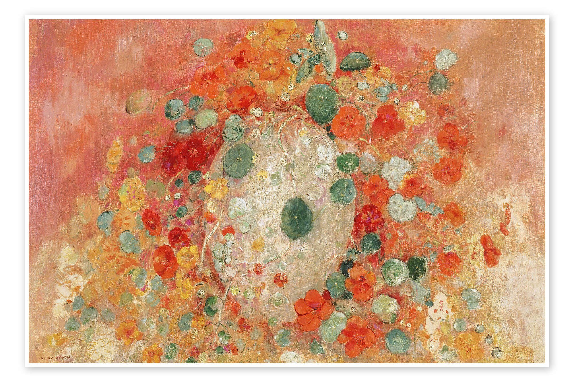Posterlounge Wandbild Kapuzinerkresse, Odilon Redon, erhältlich als Poster, Leinwandbild, Wandsticker oder Acrylglasbild