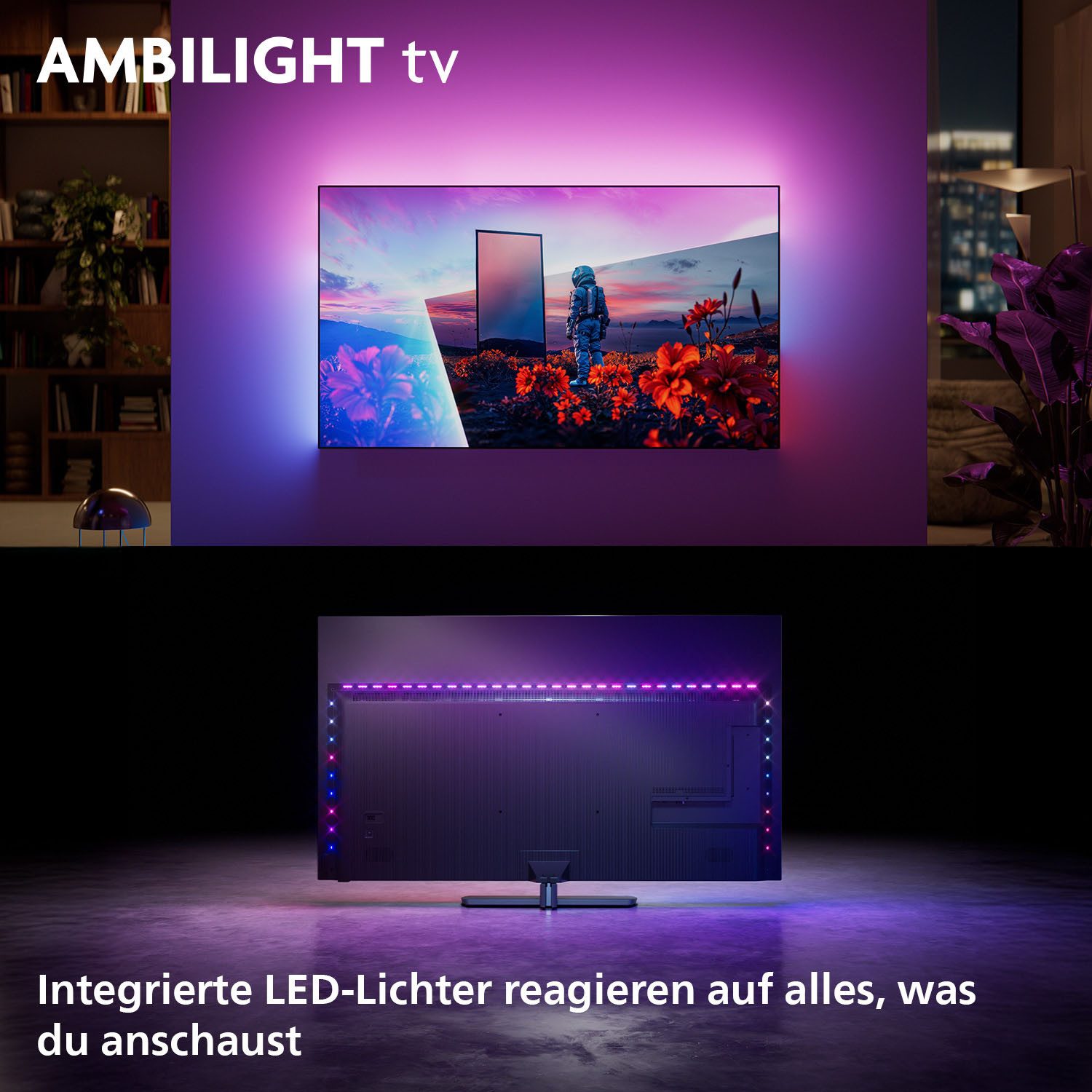Philips 55OLED811/12 OLED-Fernseher (139 cm/55 Zoll, 4K Ultra HD, Smart-TV)
