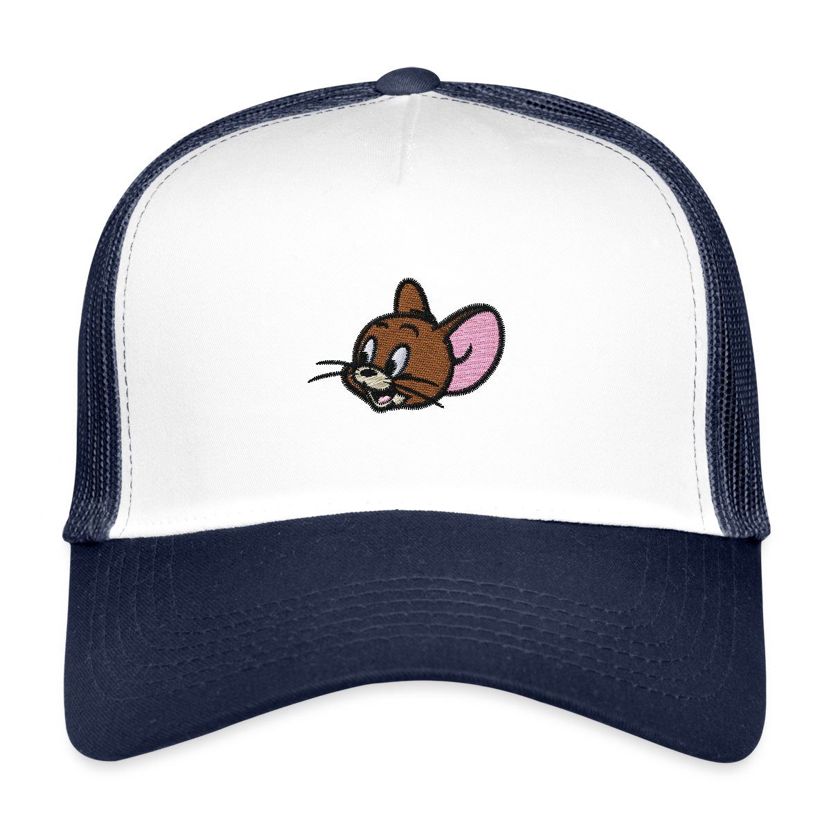 Spreadshirt Trucker Cap Tom & Jerry Jerry Als Stick-Design Trucker Cap (1-St)