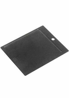 NXT Board Schneidebrett schwarz mit Saftrille L-Form, aus Holzfiberlaminat/Holz, (Inhalt, 1-St., in vier Varianten), Küchenbrett, Trachierbrett, Schneidebrett