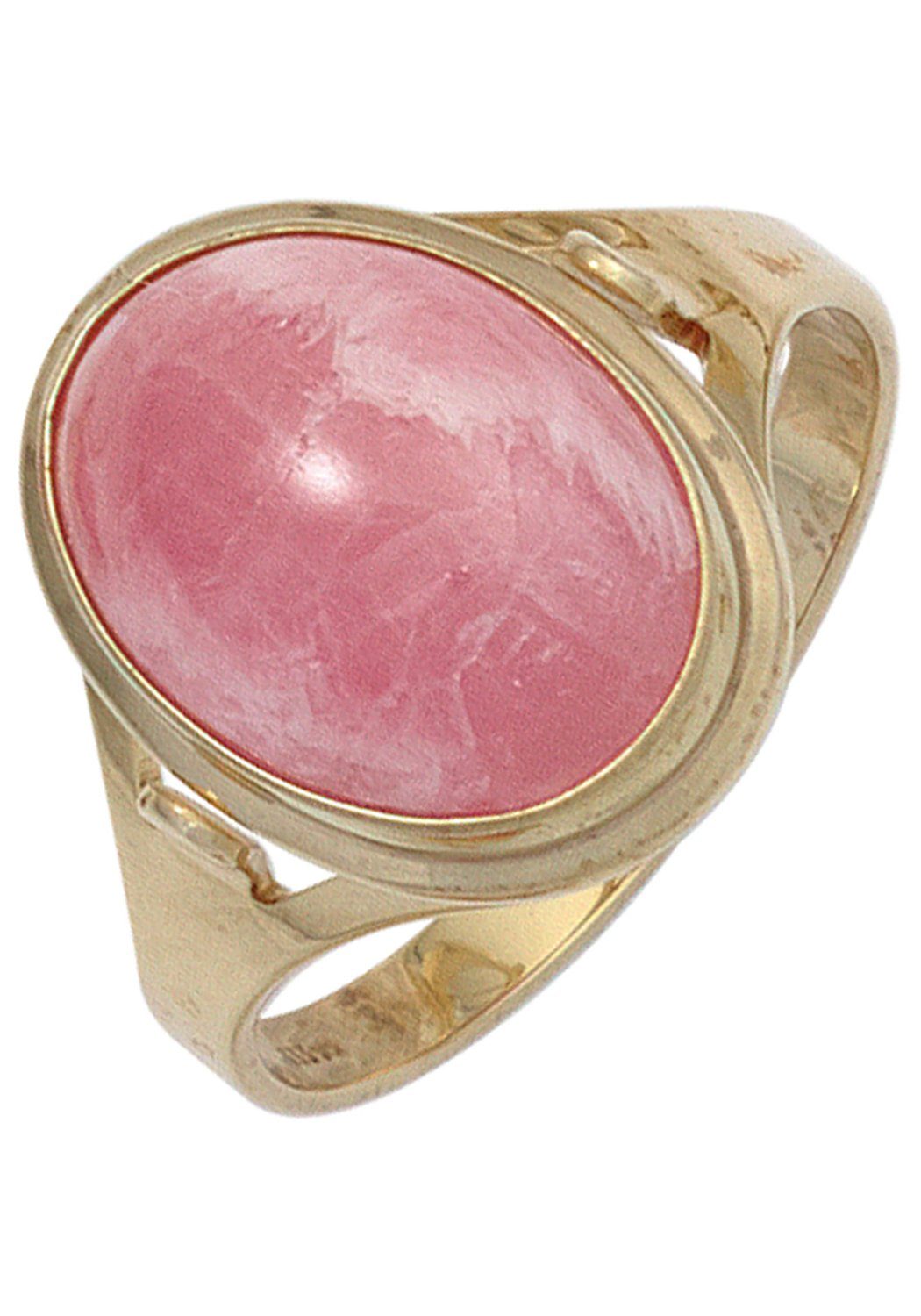 JOBO Goldring, 585 Gold mit Rhodochrosit