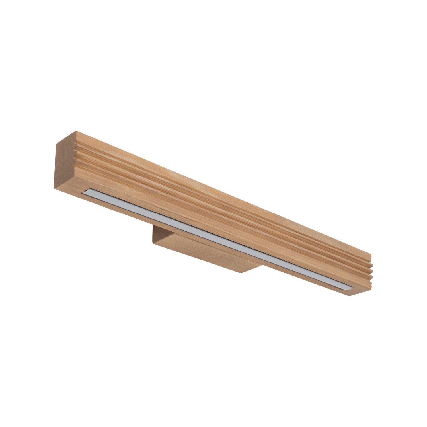 Licht-Erlebnisse Wandleuchte LISCA, LED fest integriert, Warmweiß, LED Holz Metall 45.5 cm breit Kiefer länglich 3000 K 988 lm Modern