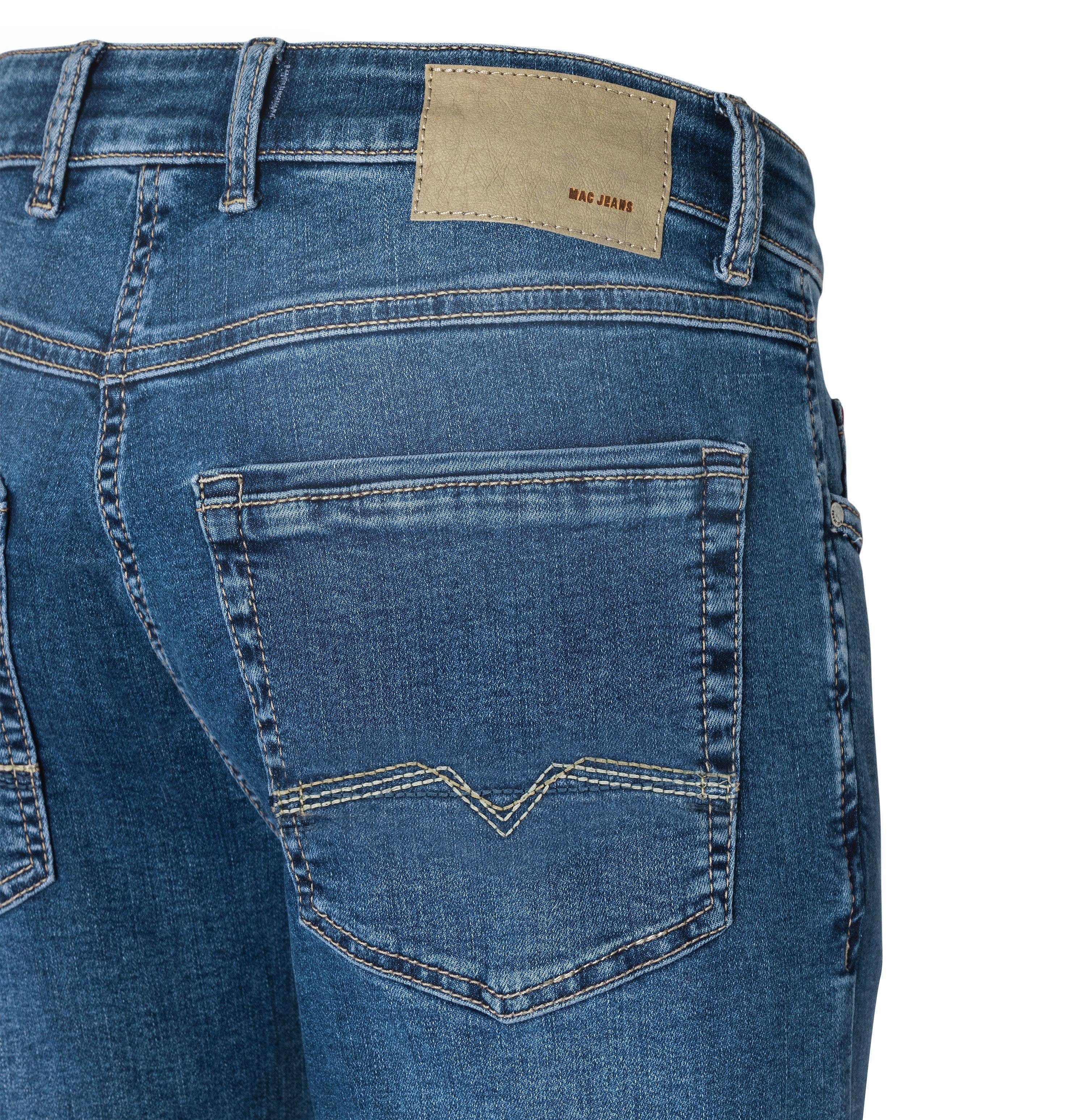 MAC Arne Pipe H534 Peached 5-Pocket-Jeans Stretch-Denim Blue