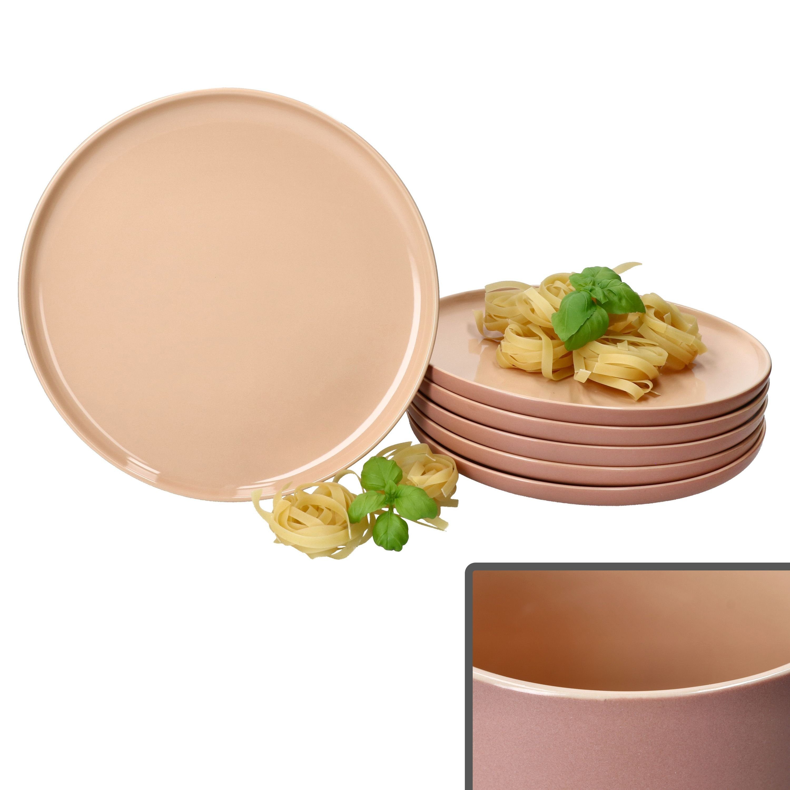 Ritzenhoff & Breker Тарелка обеденная Ritzenhoff 6x Jasper Тарелка обеденная Ø25,4cm Puder Steingut 6 Personen