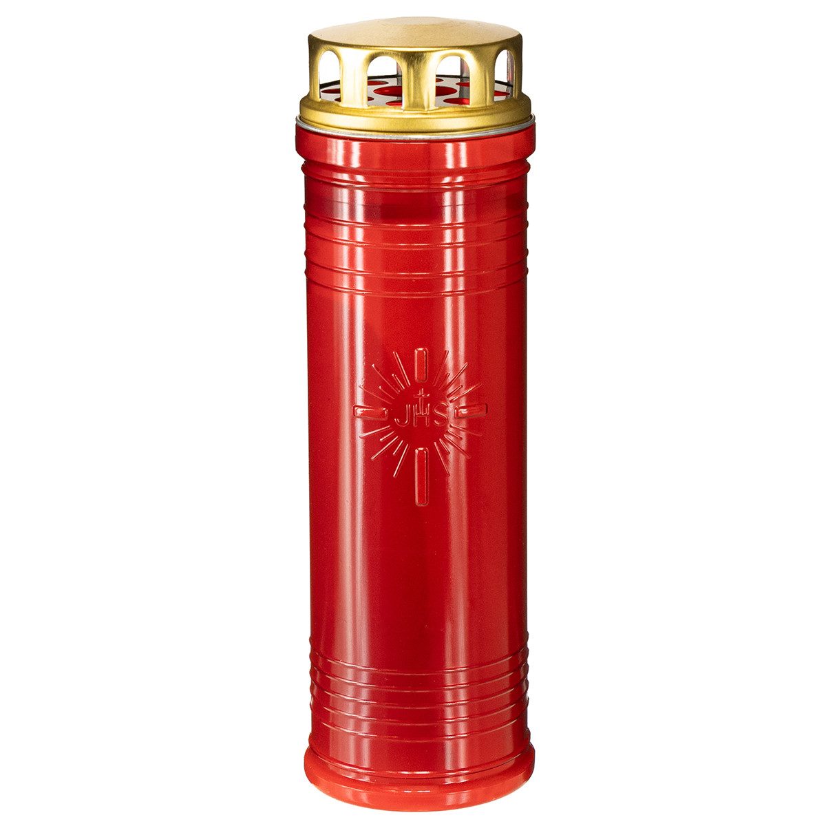 Florists Products Grabkerze Traditionelle Grabkerze mit Kreuzsymbol und langer Brenndauer