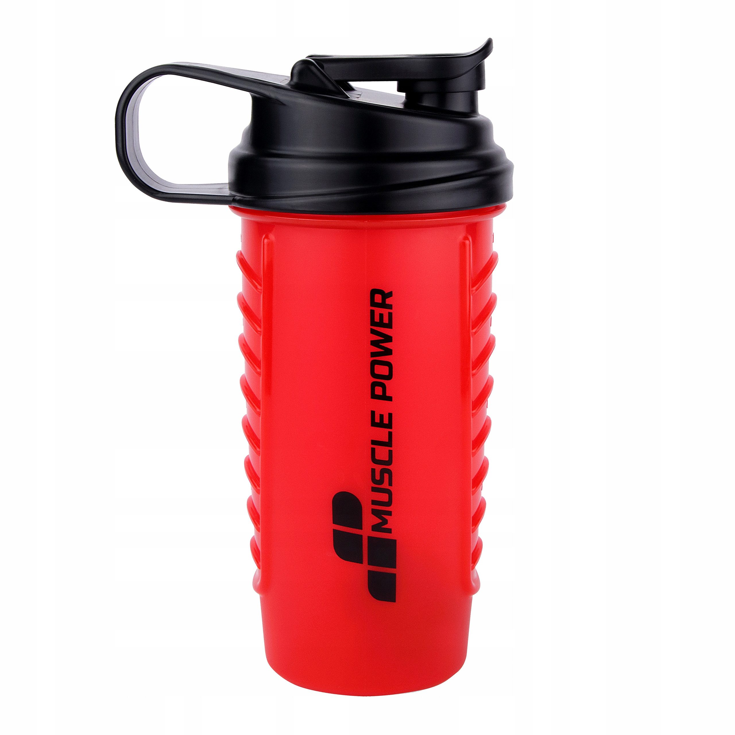 Festivalartikel Trinkflasche Eiweißshaker für Fitnessstudio, 770ml, rot