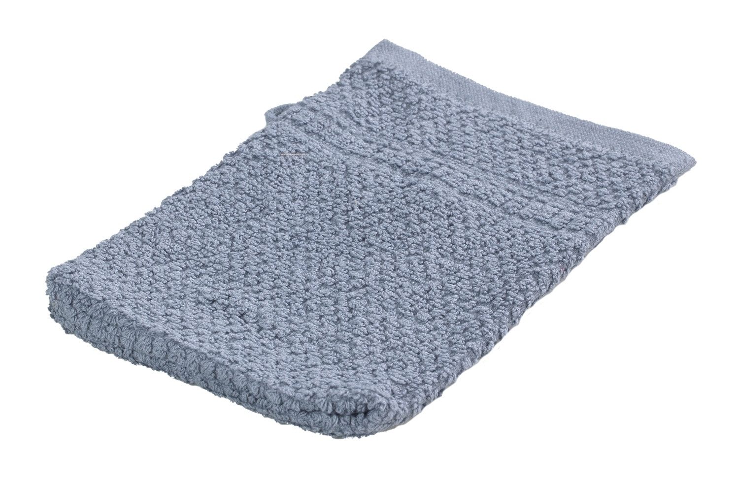 Home4You Waschhandschuh, 16 x 21 cm, Grau, Baumwolle, (4-St), waschbar und trocknergeeignet
