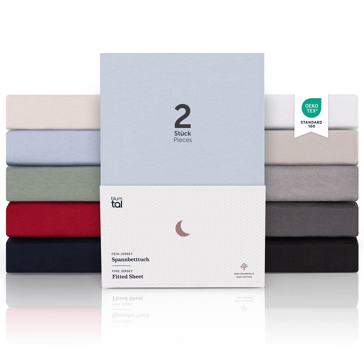 Blumtal Spannbettlaken Blumtal Premium Spannbettlaken, Standard günstig online kaufen