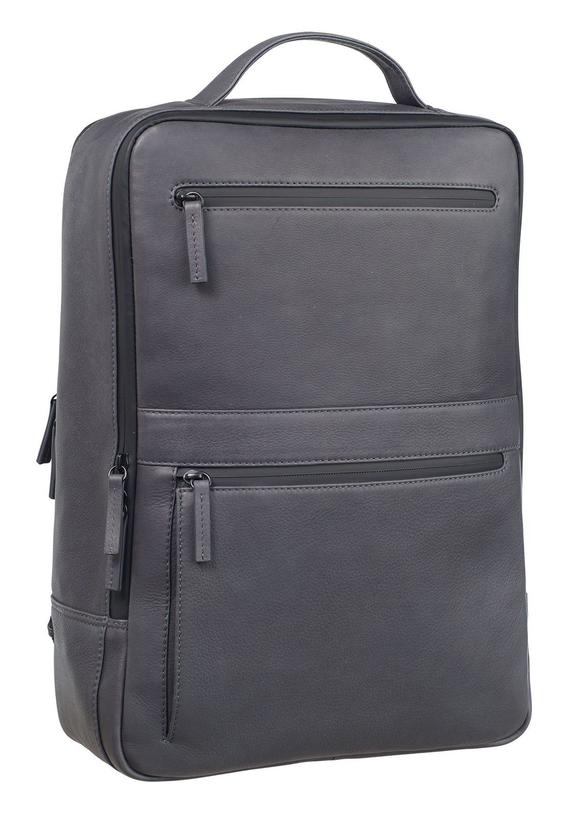 Leonhard Heyden Laptoprucksack Backpack (Set, 2-tlg), aus echtem Rindsleder