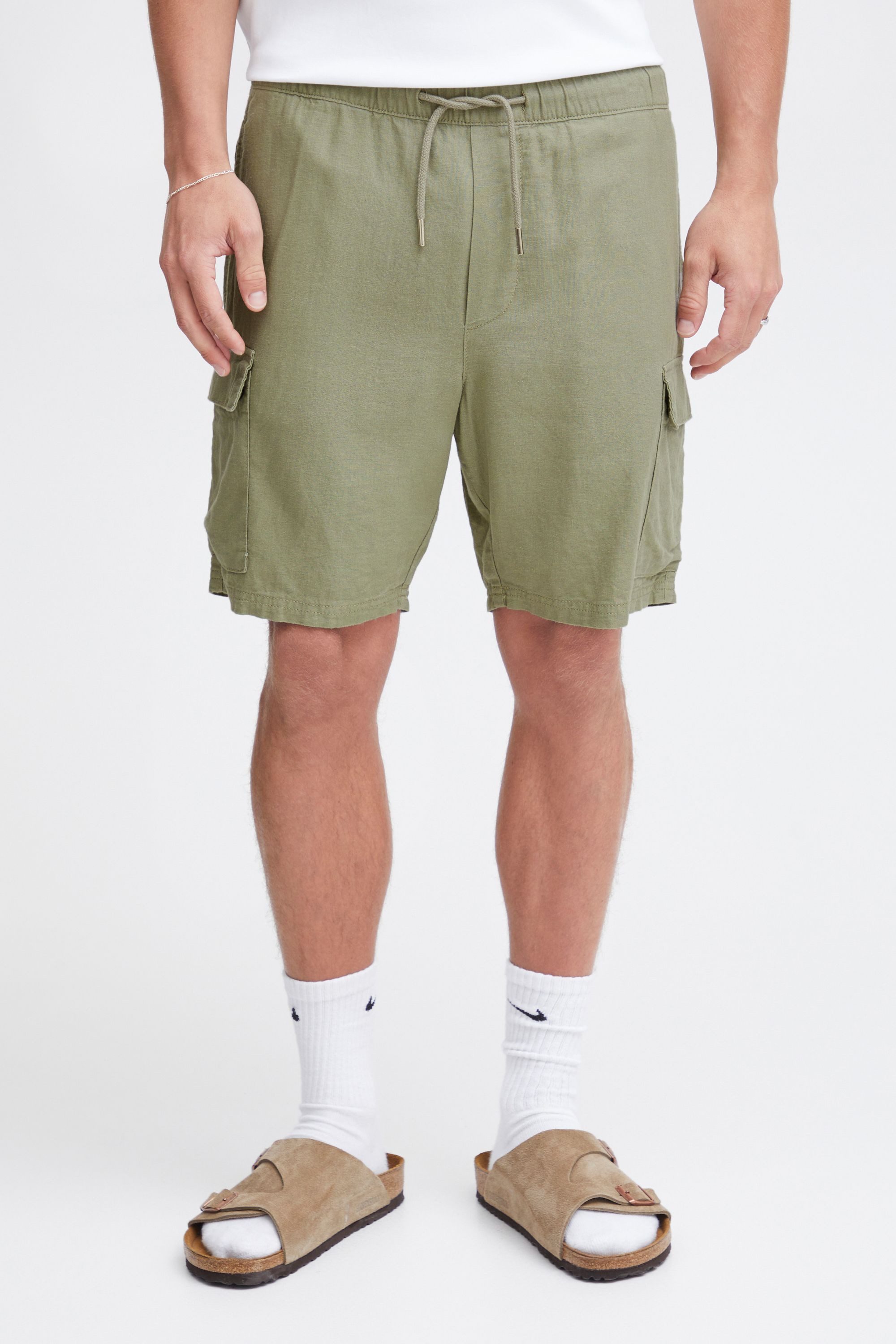 !Solid Shorts SDFerris Cargo Shorts aus Leinenmix