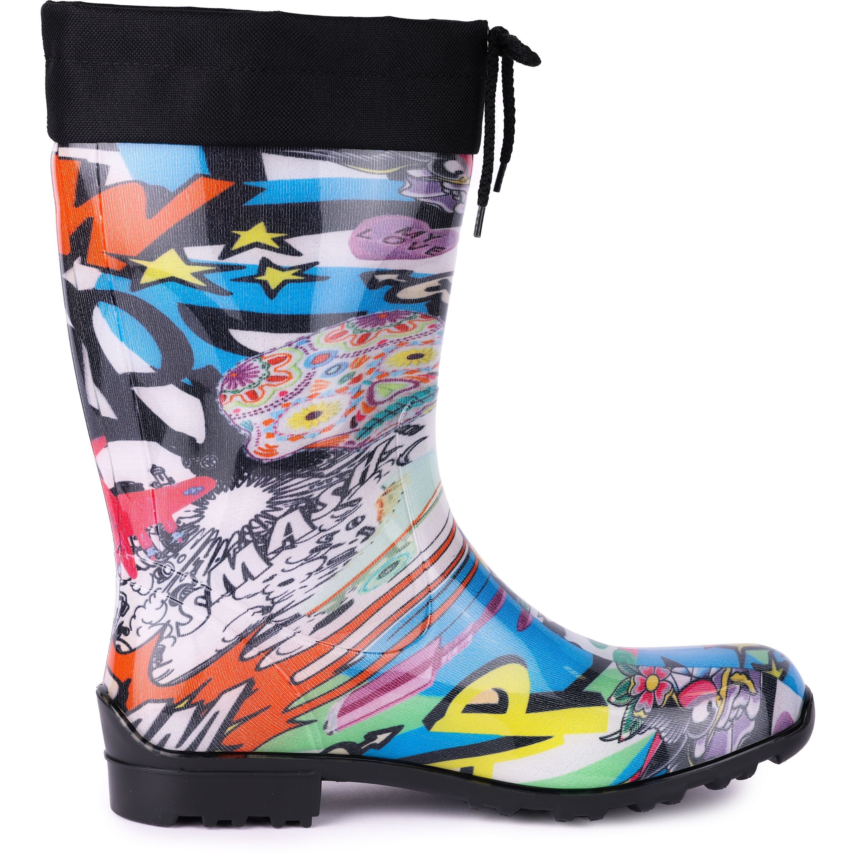 Ladeheid Damen Gummistiefel mit Stulpe LA-968 Gummistiefel