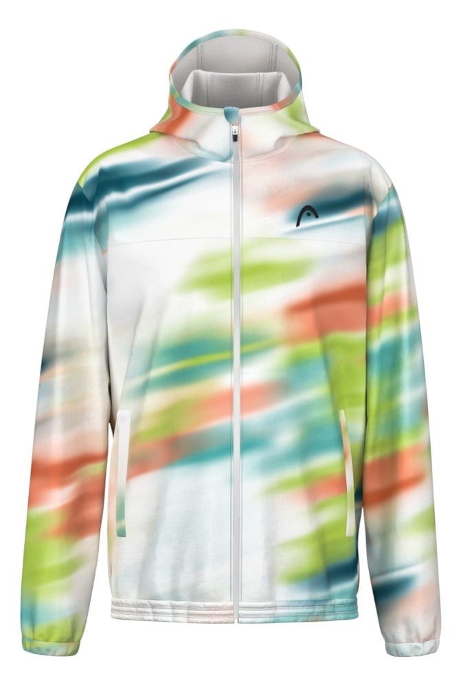 Head Trainingsjacke Kapuzenjacke Blur Fullzip (100% Polyester) weiss/bunt Herren