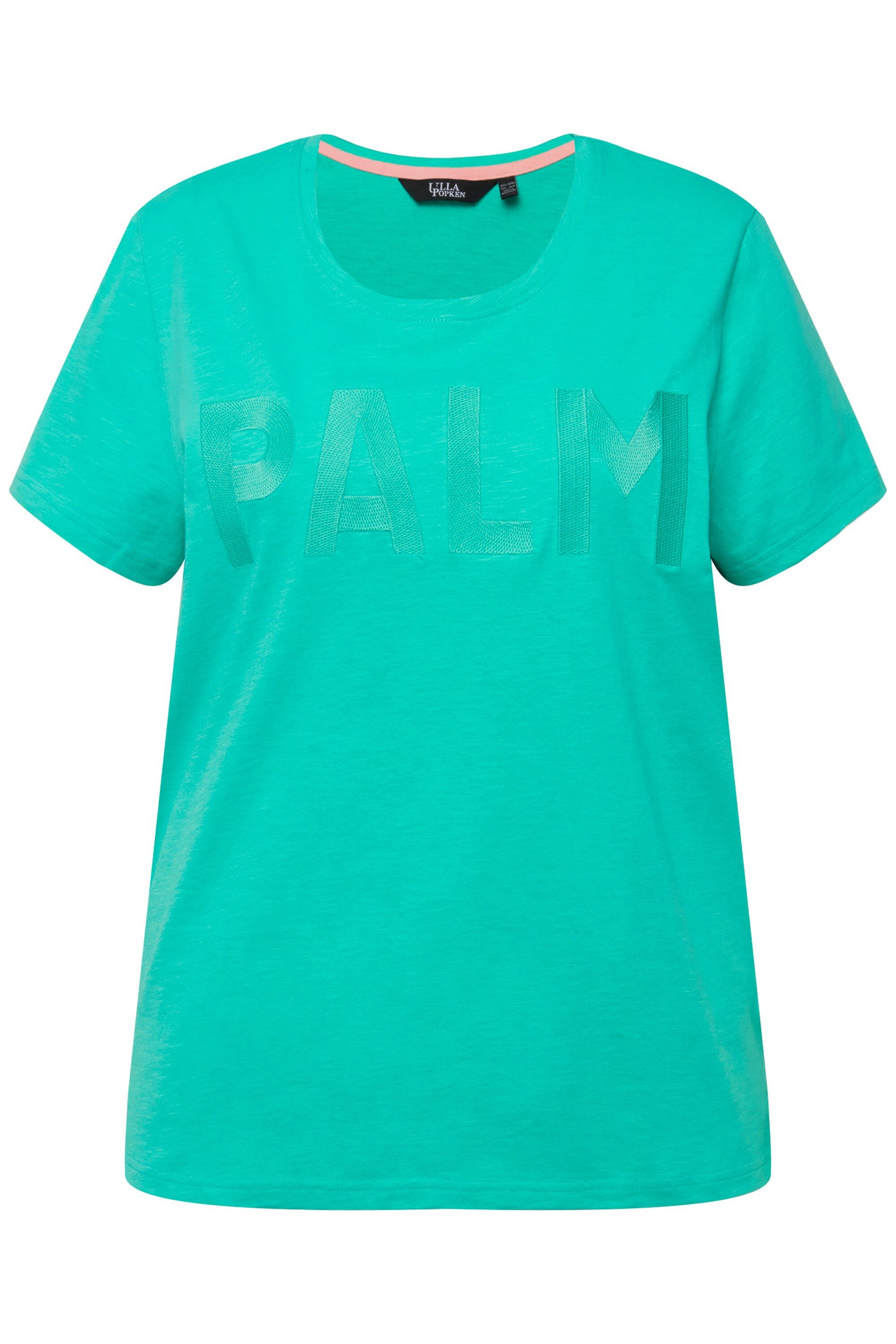 Ulla Popken T-Shirt T-Shirt Stickerei Regular Rundhals Halbarm günstig online kaufen
