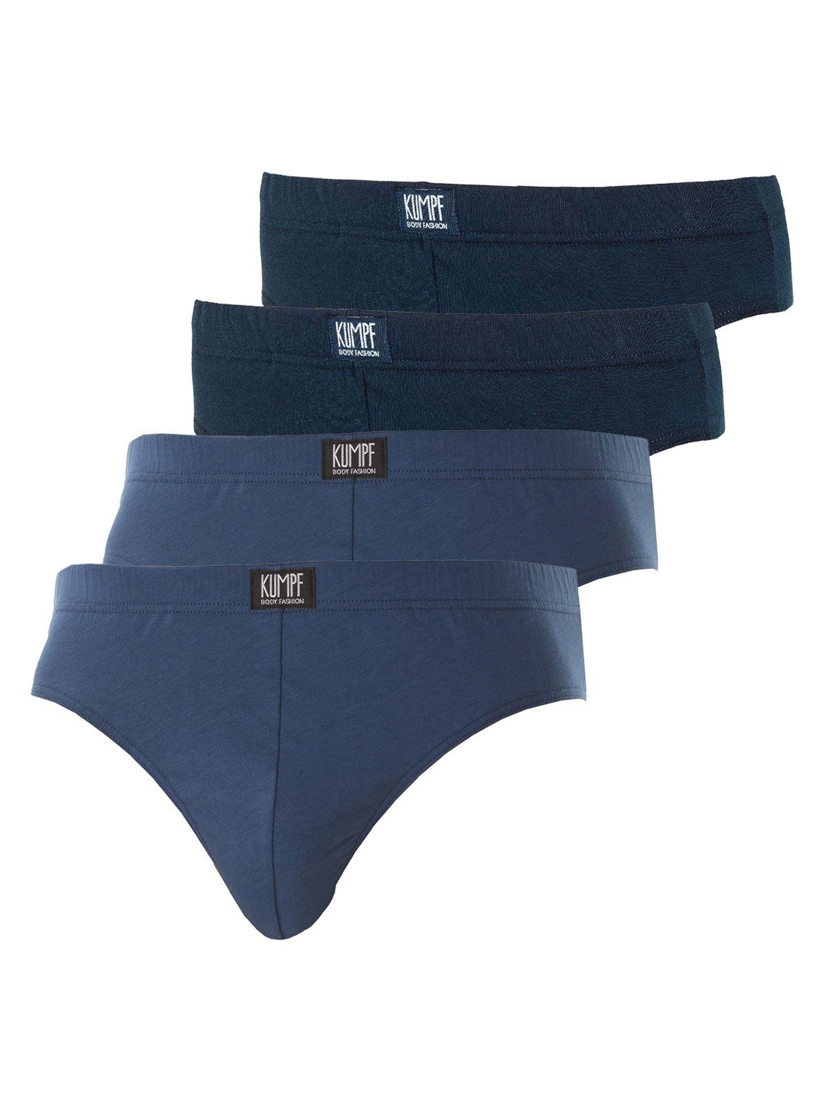 KUMPF Slip 4er Sparpack Herren Slip Bio Cotton (Spar-Set, 4-St) - darkblue navy