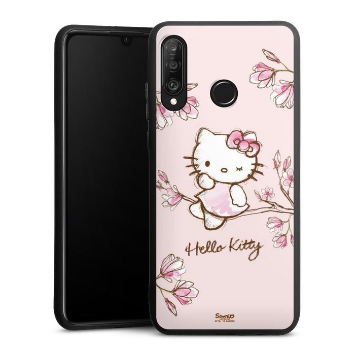 DeinDesign Handyhülle Hello Kitty Fanartikel Hanami Hello Kitty - Magnolia Huawei P30 Lite Silikon Hülle Premium Case Handy Schutzhülle