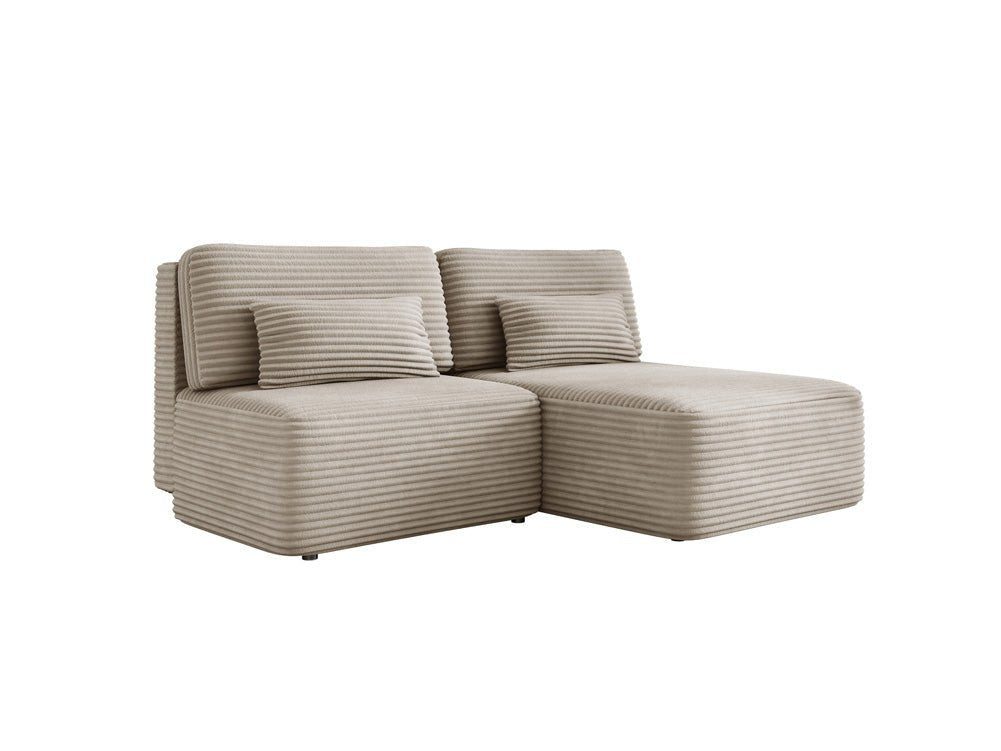 Luxusbetten24 Schlafsofa Designer Sofa Tilia in Cord, mit praktischem Stauraum und Schlaffunktion