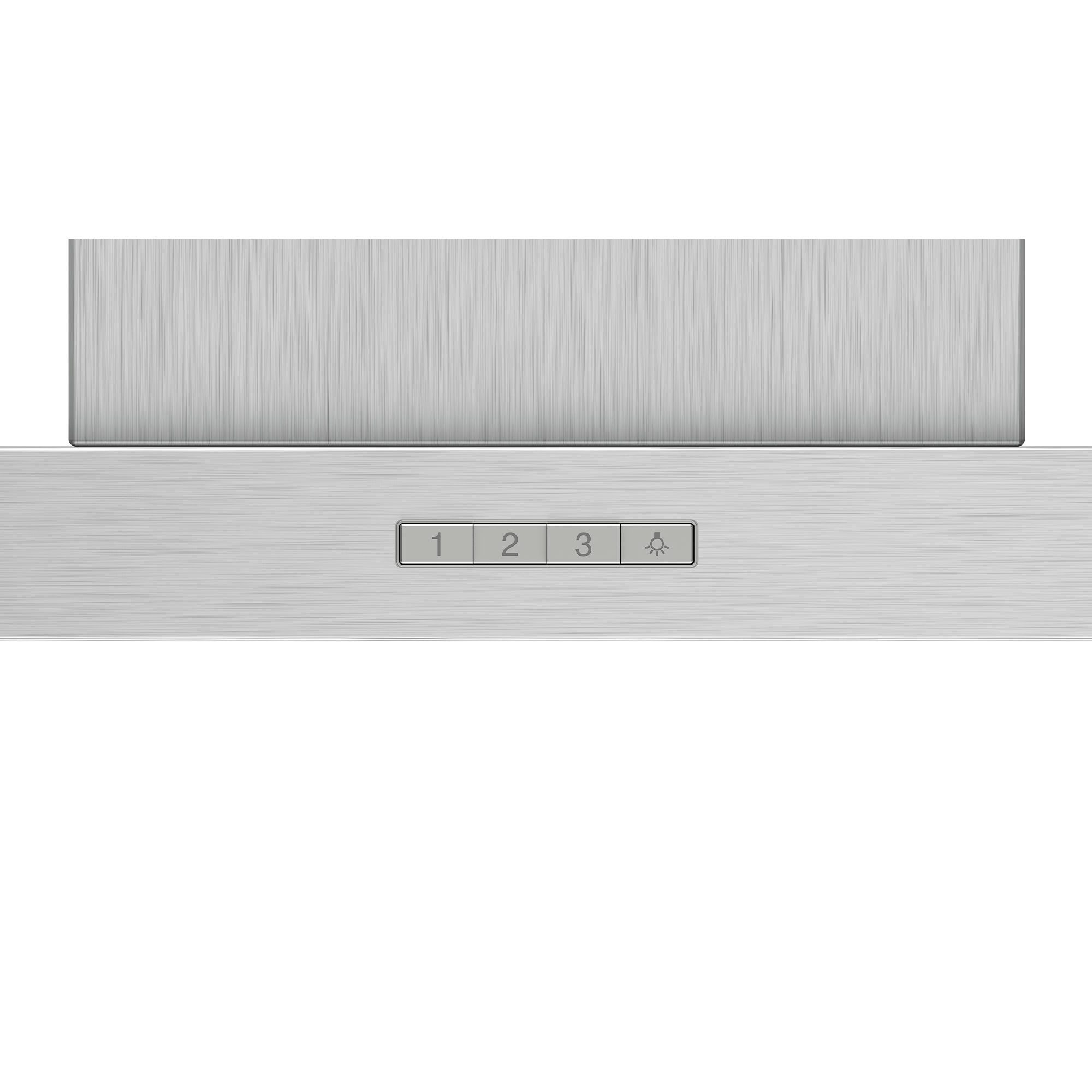 BOSCH Wandhaube DWB66BC50 DWB66BC50, LED-Beleuchtung, Metallfettfilter, 3 Leistungsstufen, Umluft, Ablust