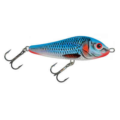 Salmo Kunstköder Salmo Rattlin Slider Jerkbait Bleeding Blue Shad sinkend, (1-St)