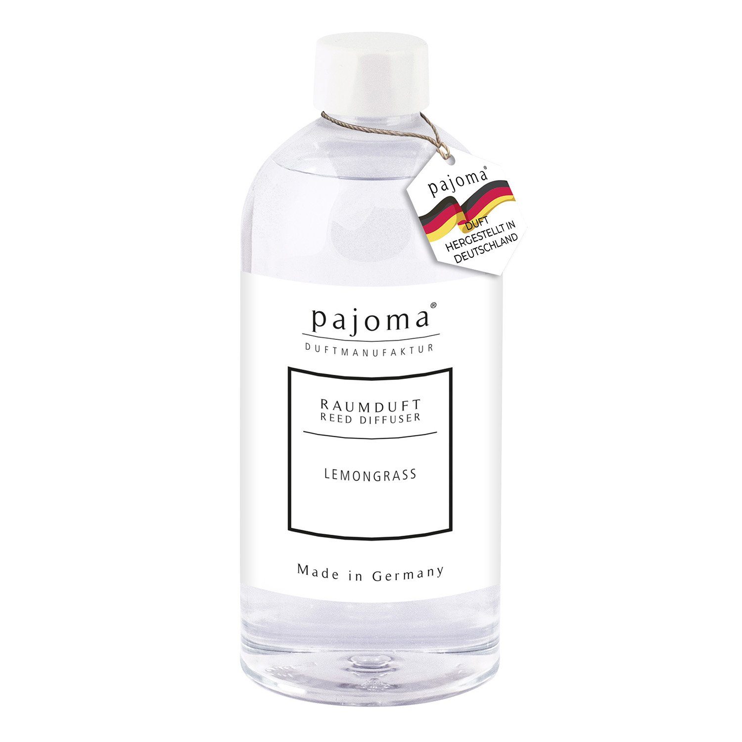 pajoma® Raumduft-Nachfüllflasche Lemongras, 500 ml, Nachfüller für Raumduft-Behälter