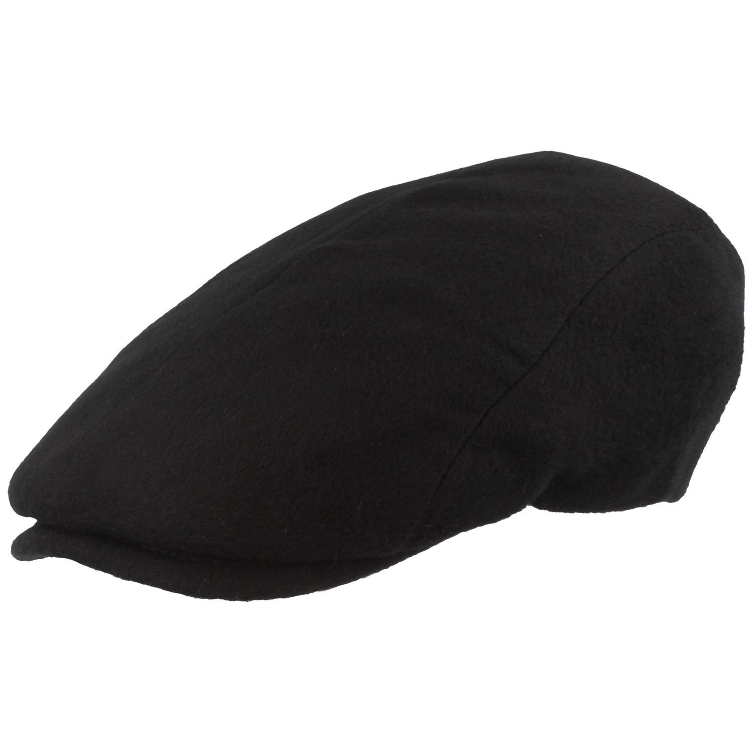 Breiter Schiebermütze Schiebermütze 100% Kaschmir Flatcap 16-marine