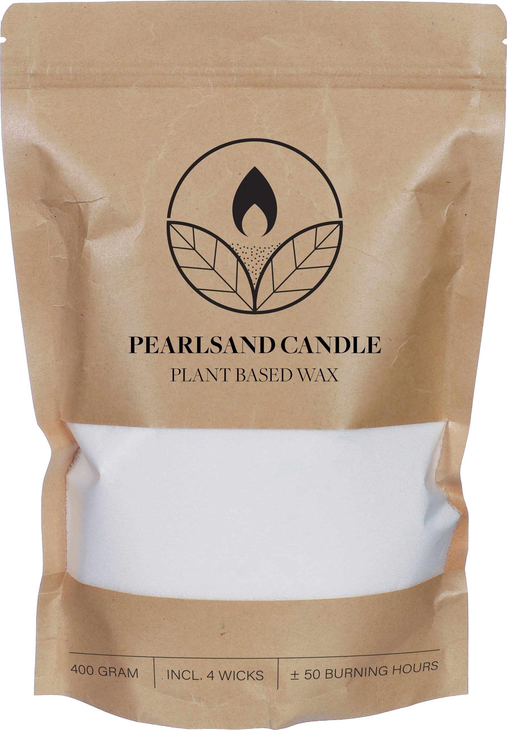 ideas 4 seasons Stumpenkerze Kerzensand mit Dochten, 400g