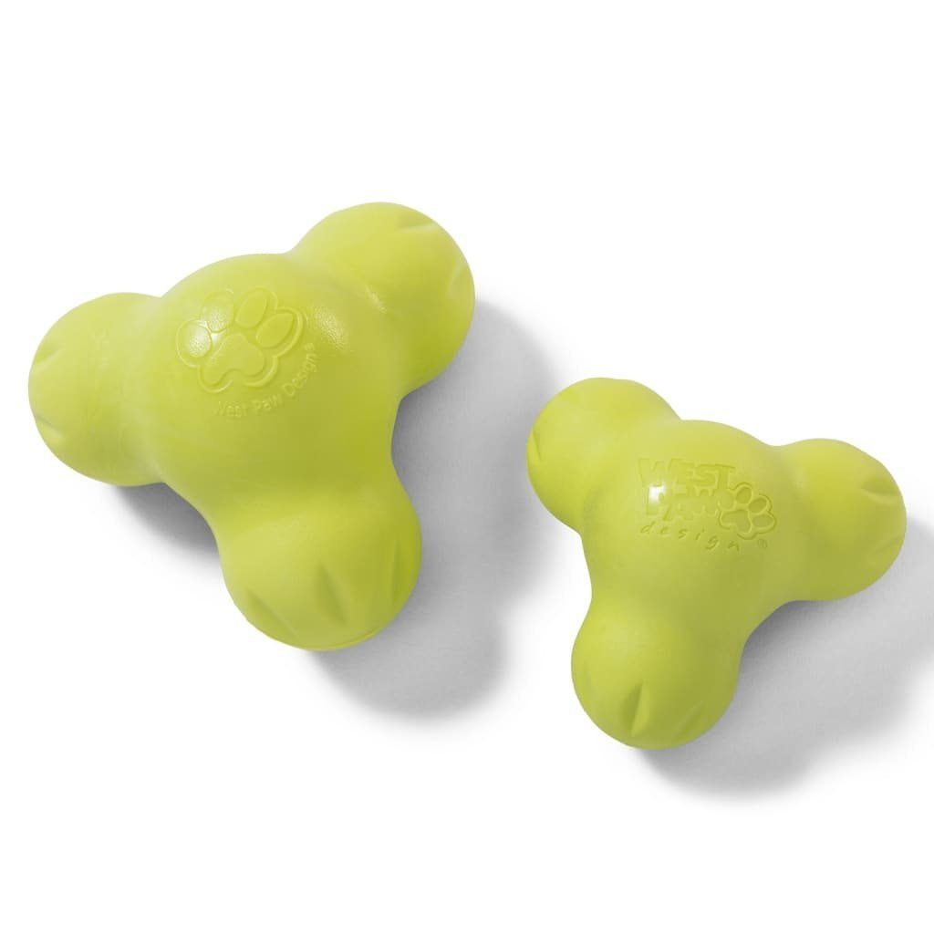 Hunde-Ballschleuder S mit West Paw Hundespielzeug Tux Zogoflex Apfelgrün