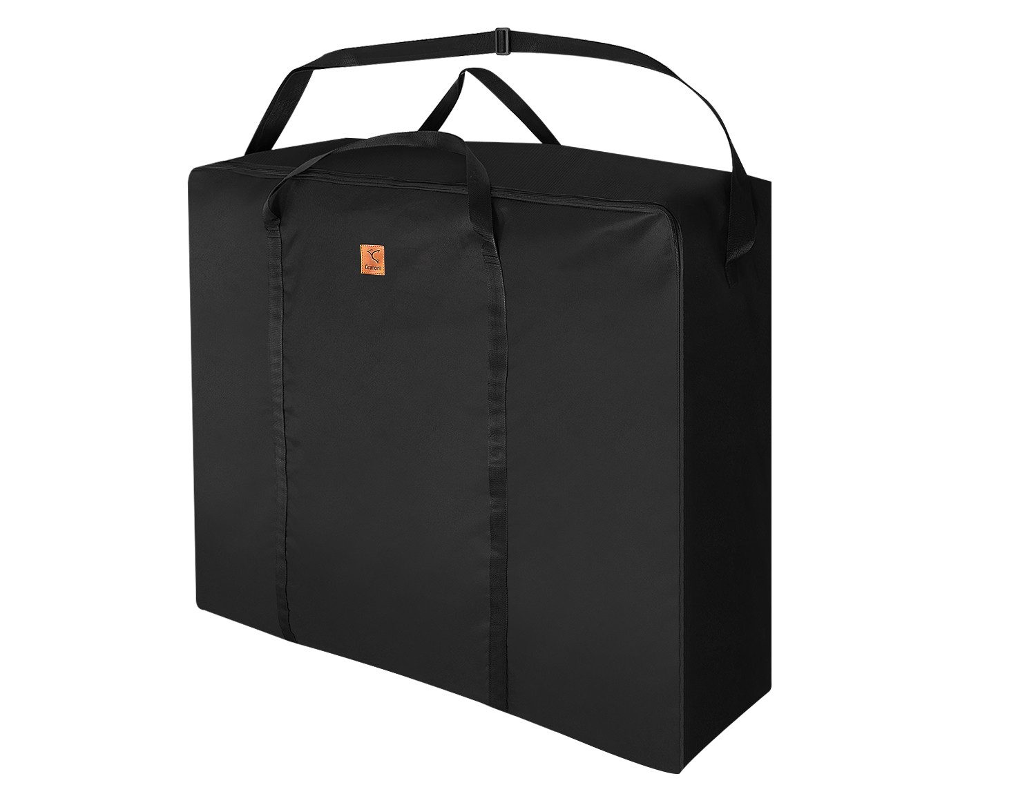 Granori Angelliegen-Schutzhülle XXL Liegentasche, Angelliege / Karpfenliege Tasche 100x90 cm, extra viel Platz, mit Schultergurt & großer umlaufender Kofferöffnung