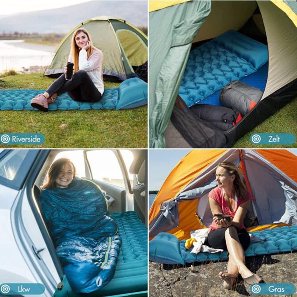Isomatte Luftmatratze Selbst aufblasend Camping Outdoor, Isomatte GelldG