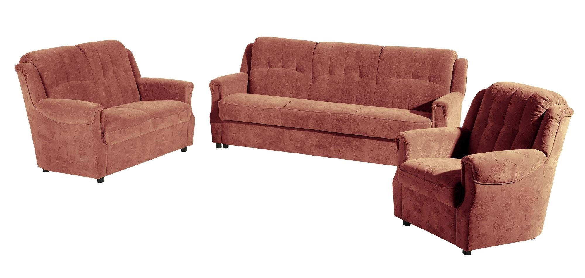 58 aufm Kessel Sofa Sofa 3-Sitzer mit Bettfunktion Karuna Bezug Microf, Sparpreis inkl. Kostenlosem Versand 1 Teile, hochwertig verarbeitet,bequemer Sitz