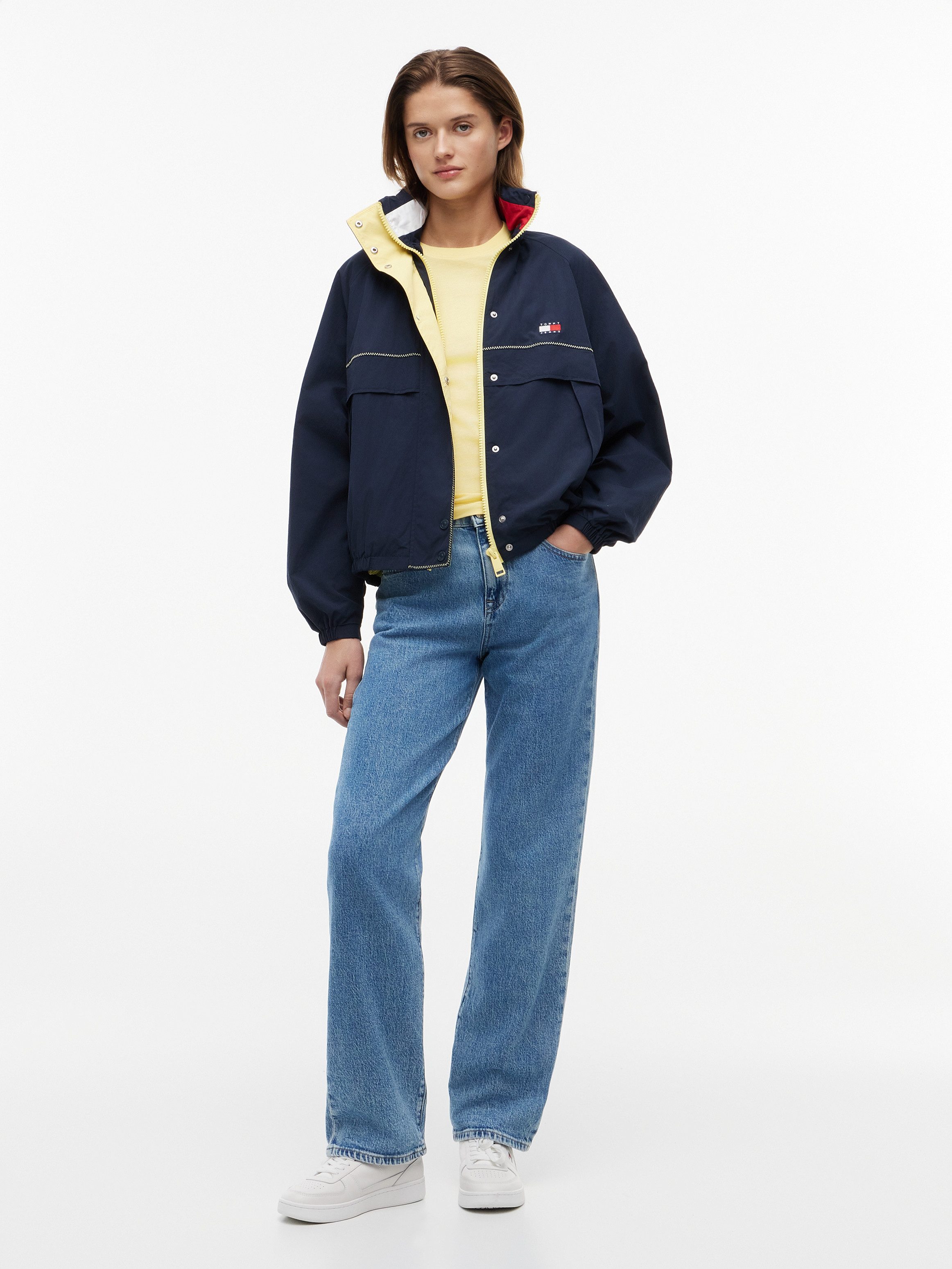 Tommy Jeans Windbreaker TJW COLORBLOCK WINDBREAKER Kunstfaser, elastische Bündchen, verdeckter Reißverschluss – Bild 5 von 5