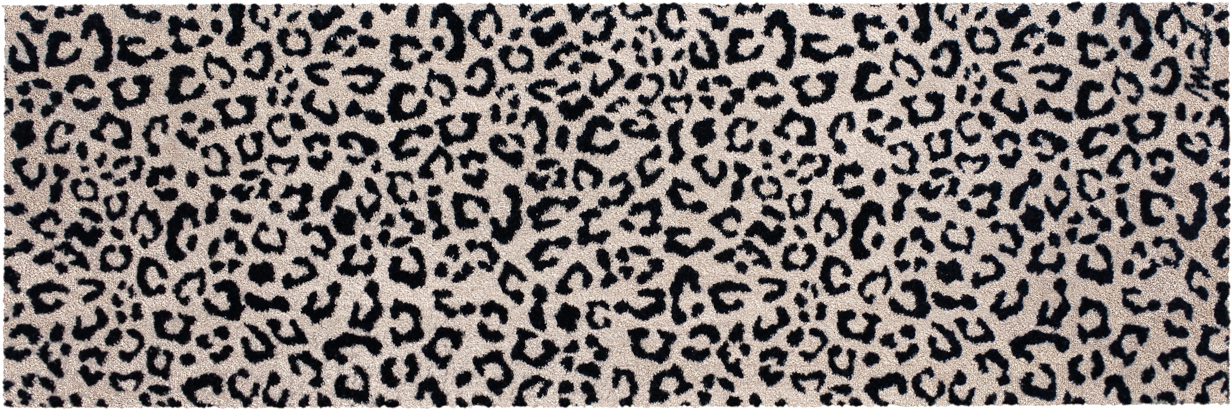 Mad about Mats Fußmatte Indoor Leopardenmuster Animal Print rutschfest, waschbar, rechteckig, Höhe: 9 mm, Läufer und passende Fußmatte