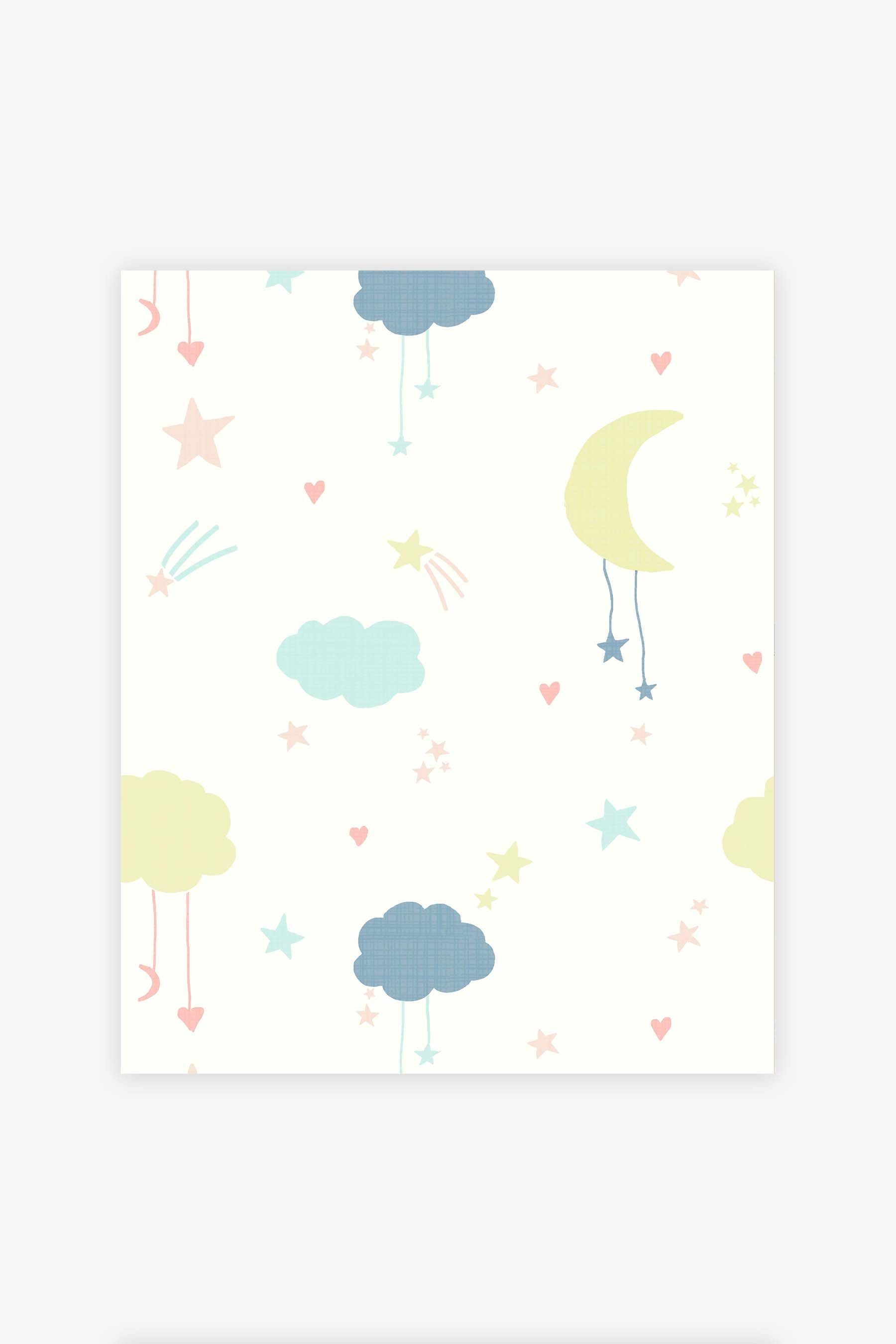 Next Vliestapete MOON & STARS Vliestapete 10mx52cm, glatt, (1 St)